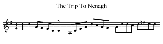 Trip To Nenagh, The  - staff notation
