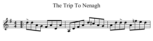 Trip To Nenagh, The  - staff notation