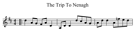 Trip To Nenagh, The  - staff notation