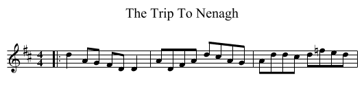 Trip To Nenagh, The  - staff notation