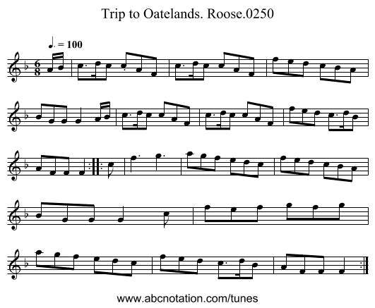 Trip to Oatelands. Roose.0250 - staff notation