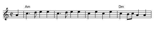 Trip To Paris, a  - staff notation