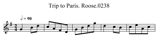 Trip to Paris. Roose.0238 - staff notation