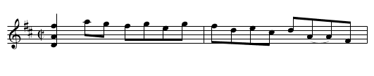 Trip to Plymouth [1], A - staff notation