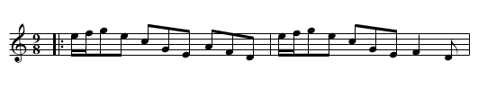 Trip to Ranalagh. Ru1.165, A - staff notation