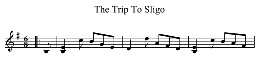Trip To Sligo, The  - staff notation