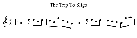 Trip To Sligo, The  - staff notation
