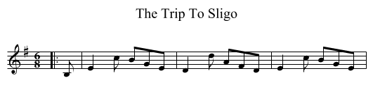 Trip To Sligo, The  - staff notation