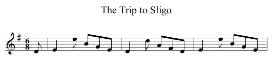 Trip to Sligo, The - staff notation