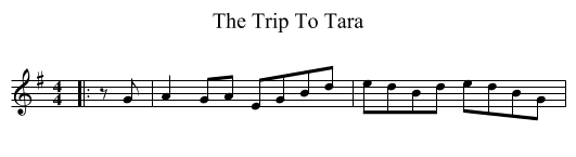 Trip To Tara, The  - staff notation