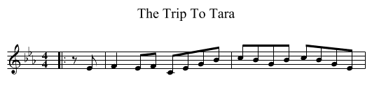 Trip To Tara, The  - staff notation
