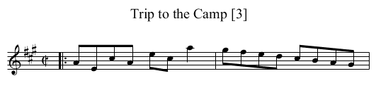 Trip to the Camp [3] - staff notation