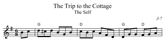 Trip to the Cottage, The - staff notation