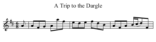 Trip to the Dargle, A - staff notation
