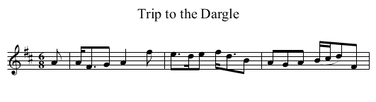 Trip to the Dargle - staff notation