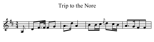 Trip to the Nore - staff notation