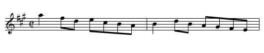 Trip to Virginia THO4.066, A - staff notation