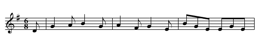Trip Up Stairs - staff notation