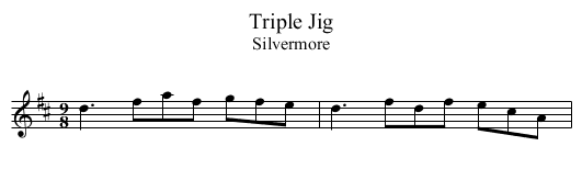 Triple Jig - staff notation