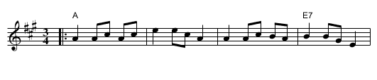 Trippevals 353 - staff notation
