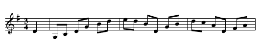 Trippevals - staff notation