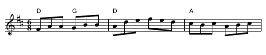 Tripping Up Stairs - staff notation