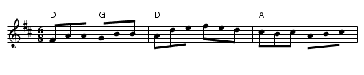 Tripping Up Stairs - staff notation
