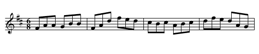 Tripping Up the Stairs - staff notation