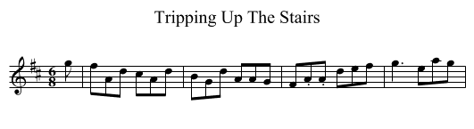 Tripping Up The Stairs - staff notation