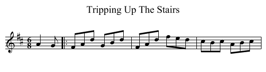 Tripping Up The Stairs - staff notation