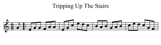 Tripping Up The Stairs - staff notation