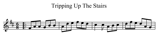 Tripping Up The Stairs - staff notation