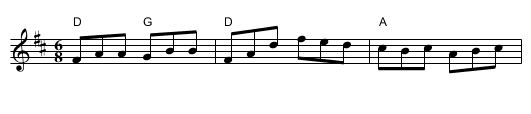 Tripping Up the Stairs - staff notation
