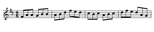 Tripping Up the Stairs - staff notation