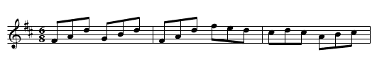 Tripping Upstairs - staff notation