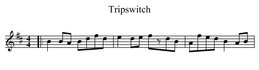Tripswitch - staff notation