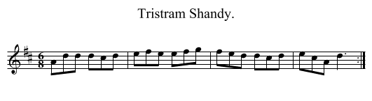 Tristram Shandy. - staff notation