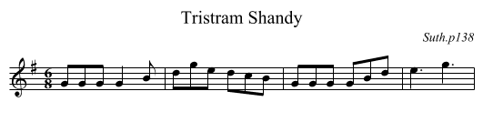 Tristram Shandy - staff notation