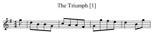 Triumph [1], The - staff notation