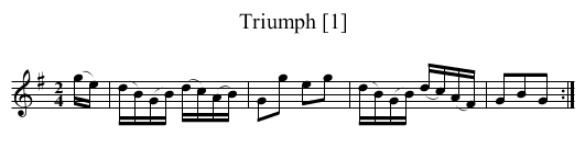 Triumph [1] - staff notation