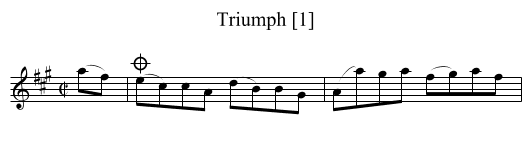 Triumph [1] - staff notation