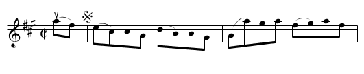 TRIUMPH -- Contre Dance - staff notation