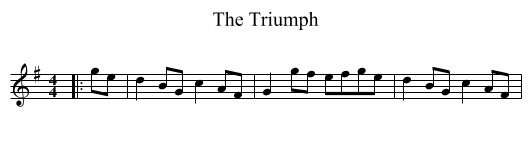 Triumph, The  - staff notation