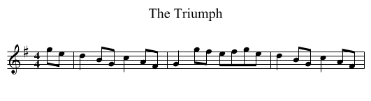 Triumph, The  - staff notation