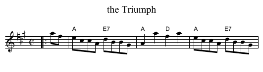 Triumph, the  - staff notation