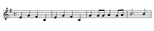 Troika - staff notation