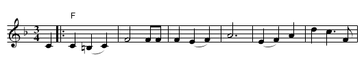 Trönderbrura - staff notation