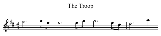 Troop, The - staff notation