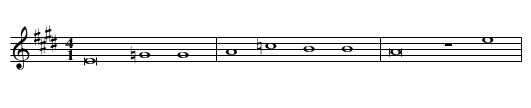 Trostlied - staff notation
