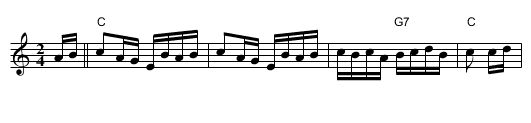 Trot Along - staff notation